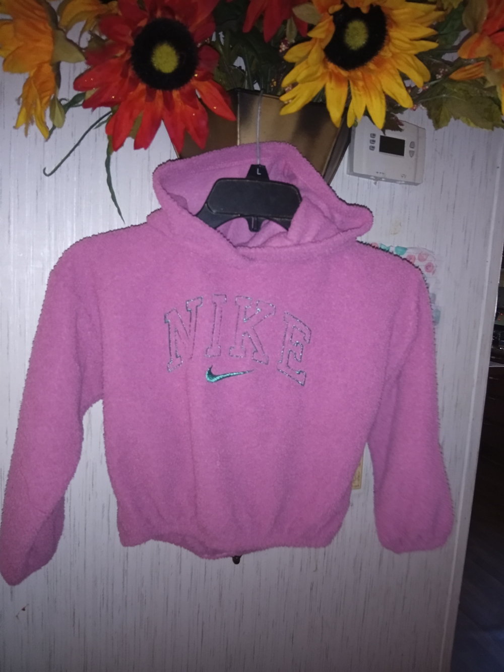 Nike Pink Cozy Hooded Fleece Pullover